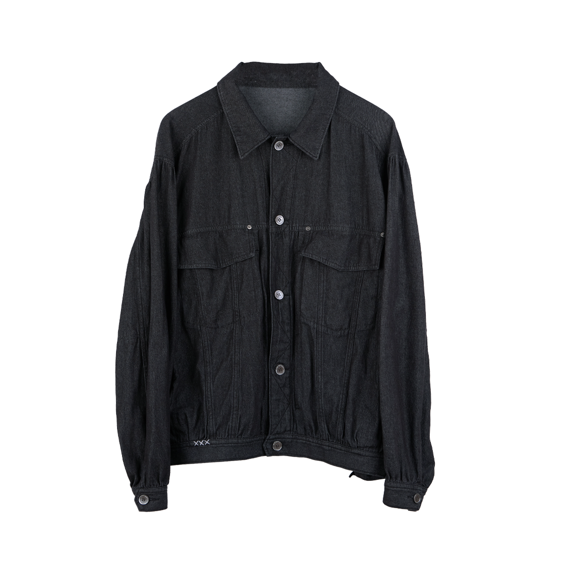 폴리테루 데님 트러커 자켓 올드 맨 다크 인디고(Polyteru Denim Trucker Jacket Old Man Dark Indigo) - 1