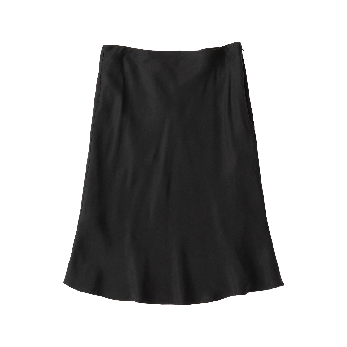 EFWSKAT082BLK aetoa Cupro Fluid Midi Skirt Black
