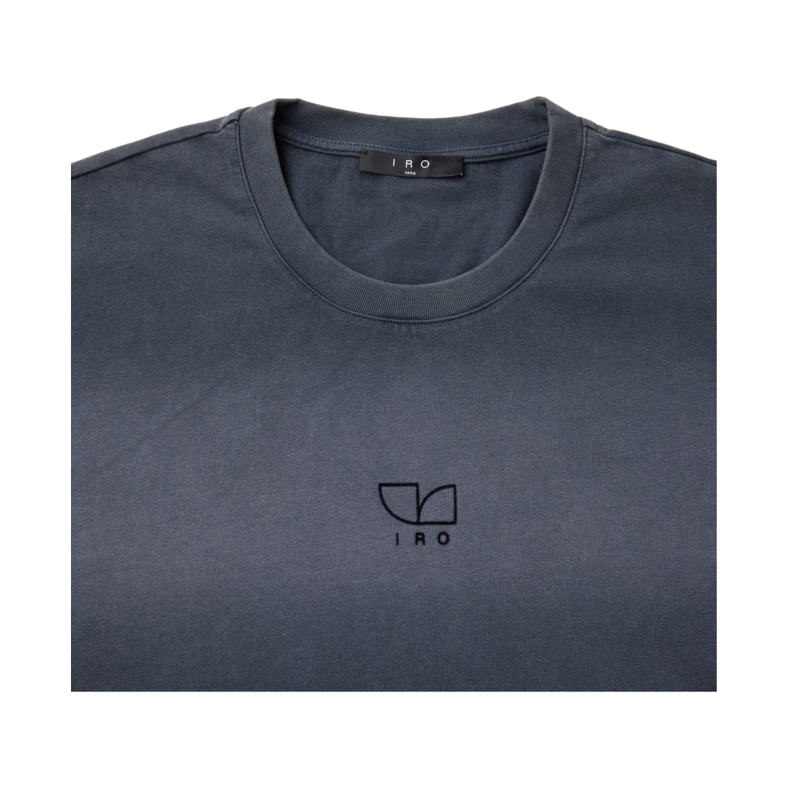 이로 킨 심플 도형 로고 반팔 티셔츠 네이비(Iro Kean Simple Geometric Logo Short-Sleeve T-Shirt Navy) - 4