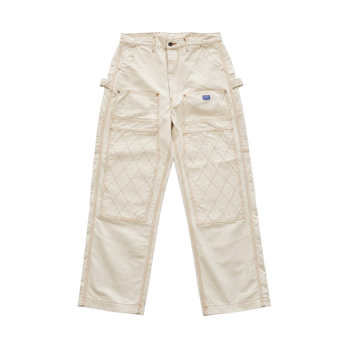 EK-1894LP Kapital Light Canvas Lumber Pants Natural White