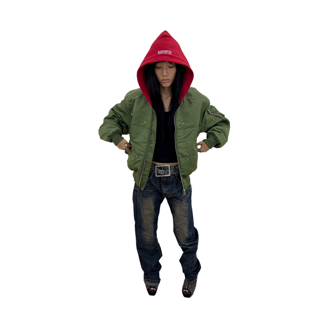 제노리포트 배드 리버시블 봄버 카키(XENOREPORT Bad Reversible Bomber Khaki) - 5