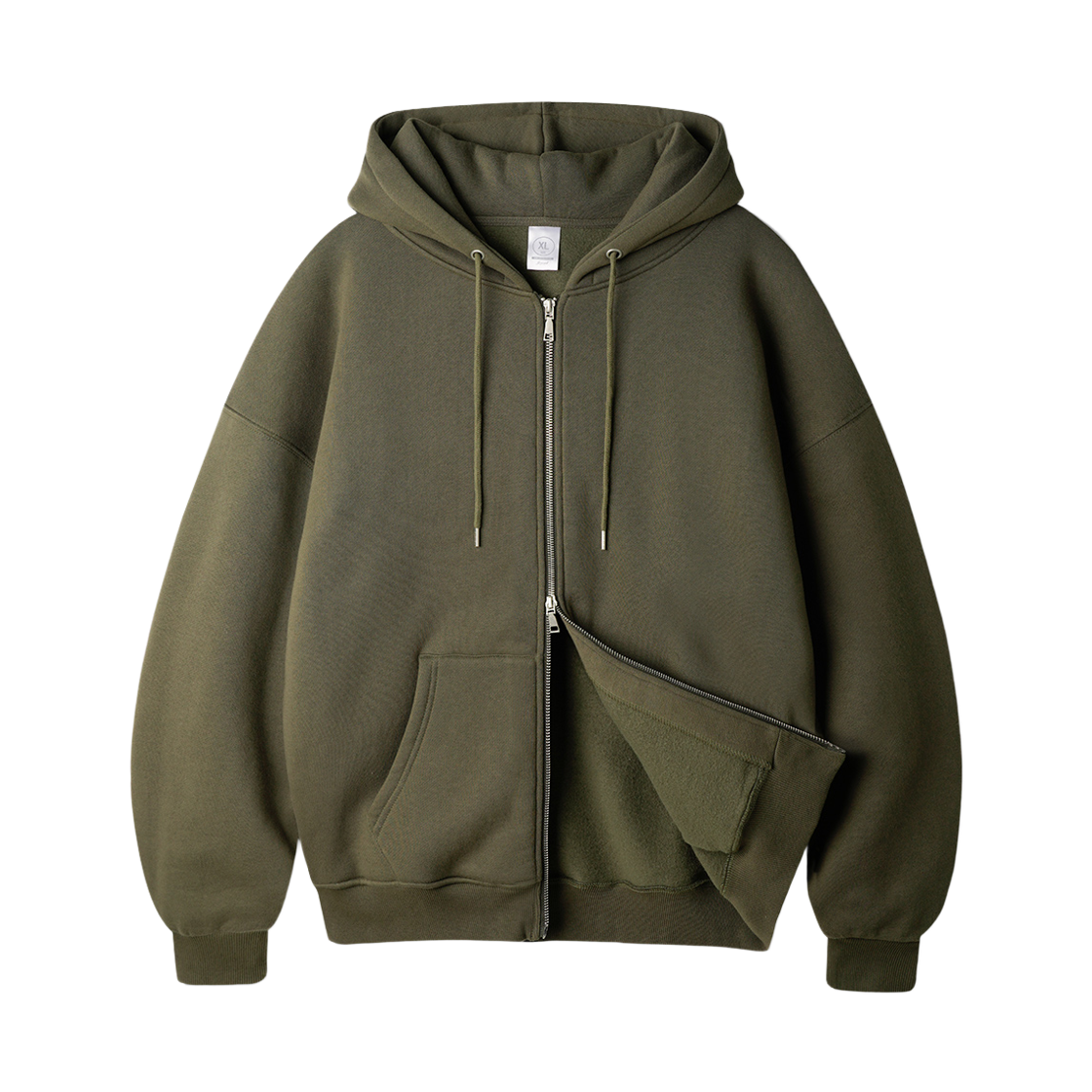 ISHD2682_darkkhaki_29 JEMUT Netro Overfit Hoodie Zip Up Darkkhaki ISHD2682