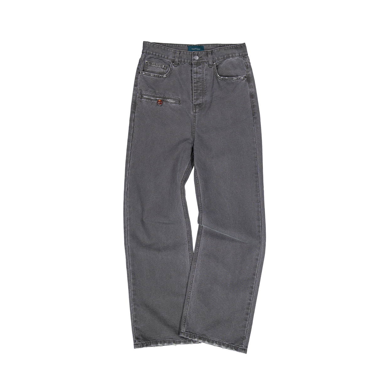 언더마이카 버튼 타이 포켓 팬츠 그래나이트 그레이(Undermycar Button Thigh Pocket Pants Granite Gray)