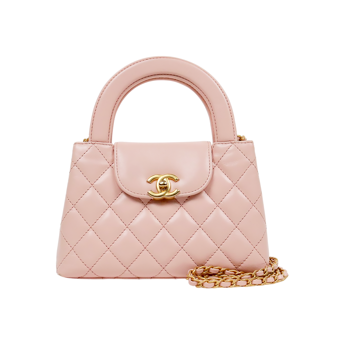 IT5KH3GNTEON Chanel Light Pink Small Top Handle Kelly Bag