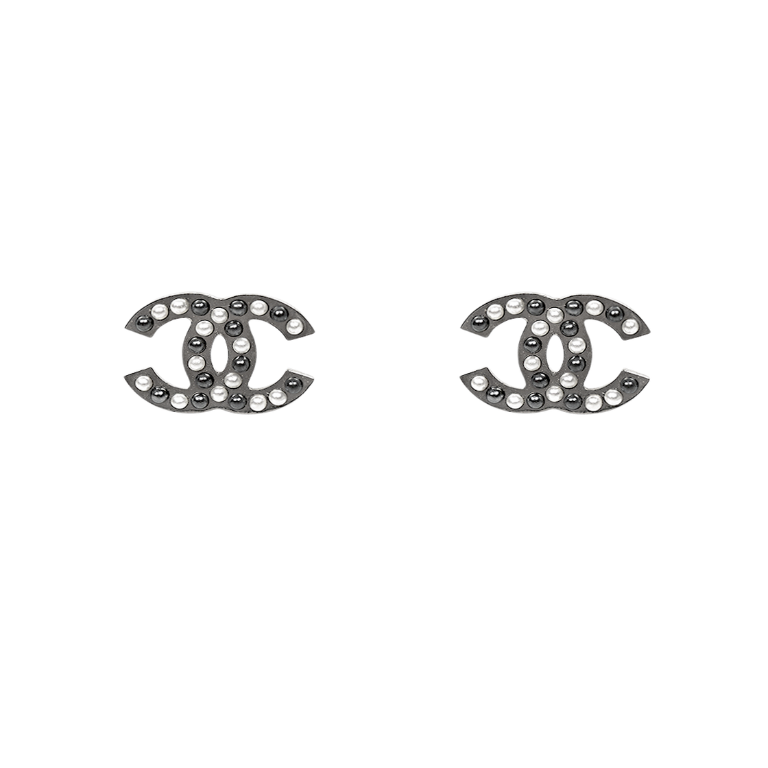 ITJ9WEVGKAGF Chanel Pearl CC Silver Earrings