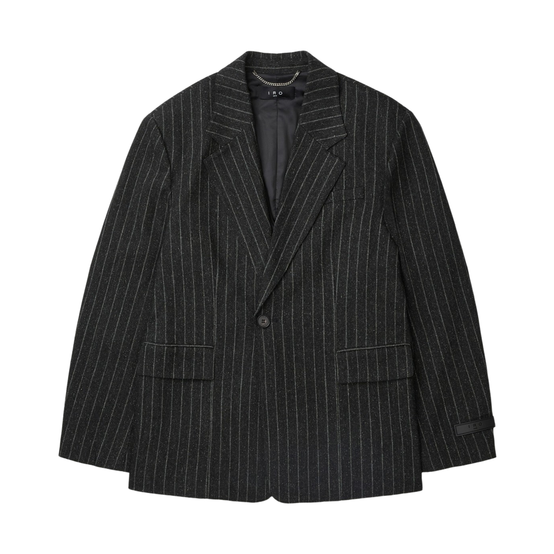 이로 아비렉스 스트라이프 테일러 자켓 다크 그레이(Iro Avierex Striped Tailored Jacket Dark Gray) - 2