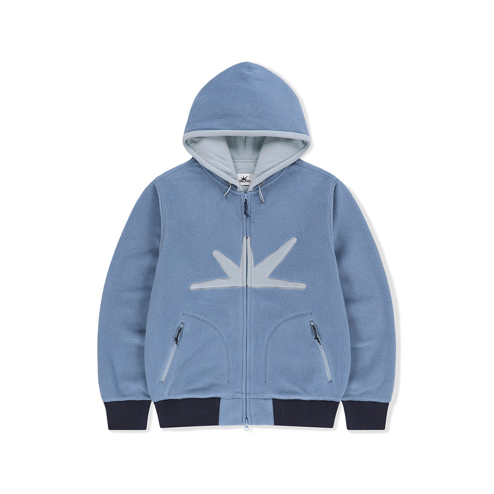 [5% 적립] 썬러브투어 데이브레이크 플리스 집 업 후디 블루([5% 적립] sunlovetour Daybreak Fleece Zip Up Hoodie Blue)