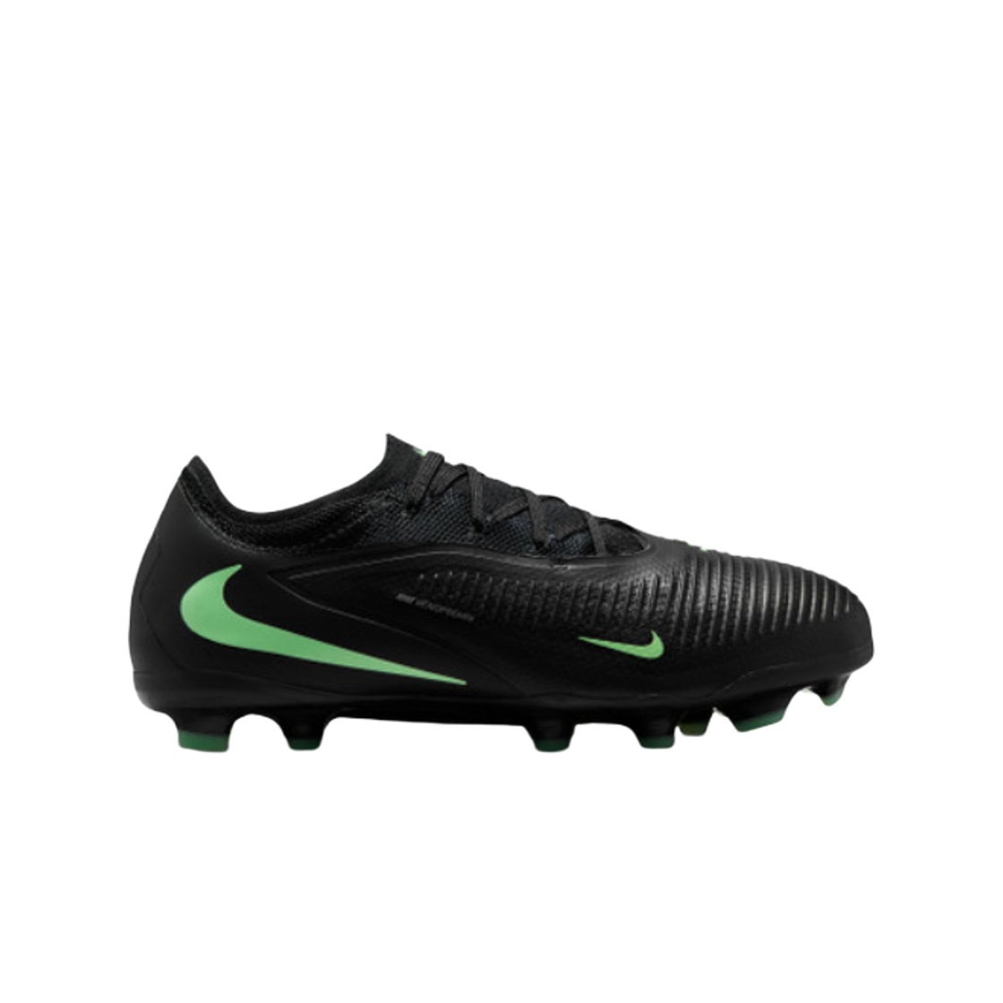 HM9204-001 (JR) Nike Phantom 6 Low Pro FG/MG Black Illusion Green