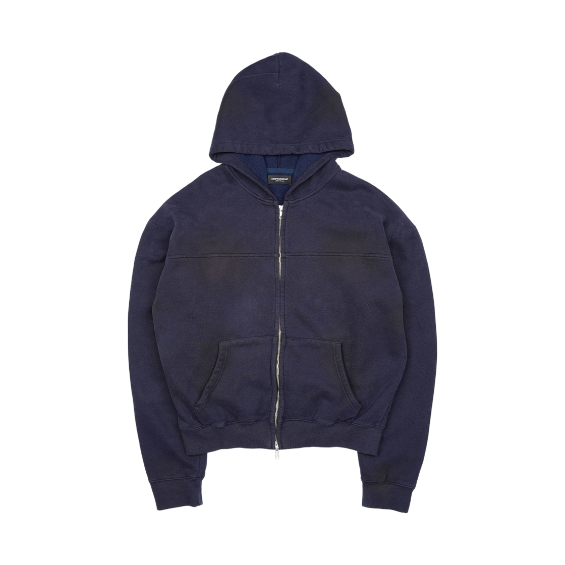 파프롬왓 크롭드 집 후디_네이비(farfromwhat cropped zip hoodie_navy)
