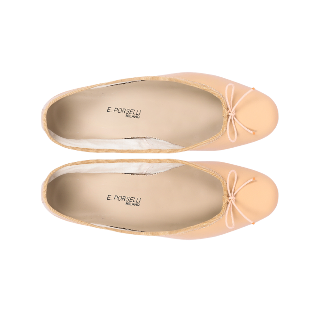 (W) E.포셀리 발레 플랫 라이트 탠((W) E.Porselli Ballet Flats Light Tan) - 2