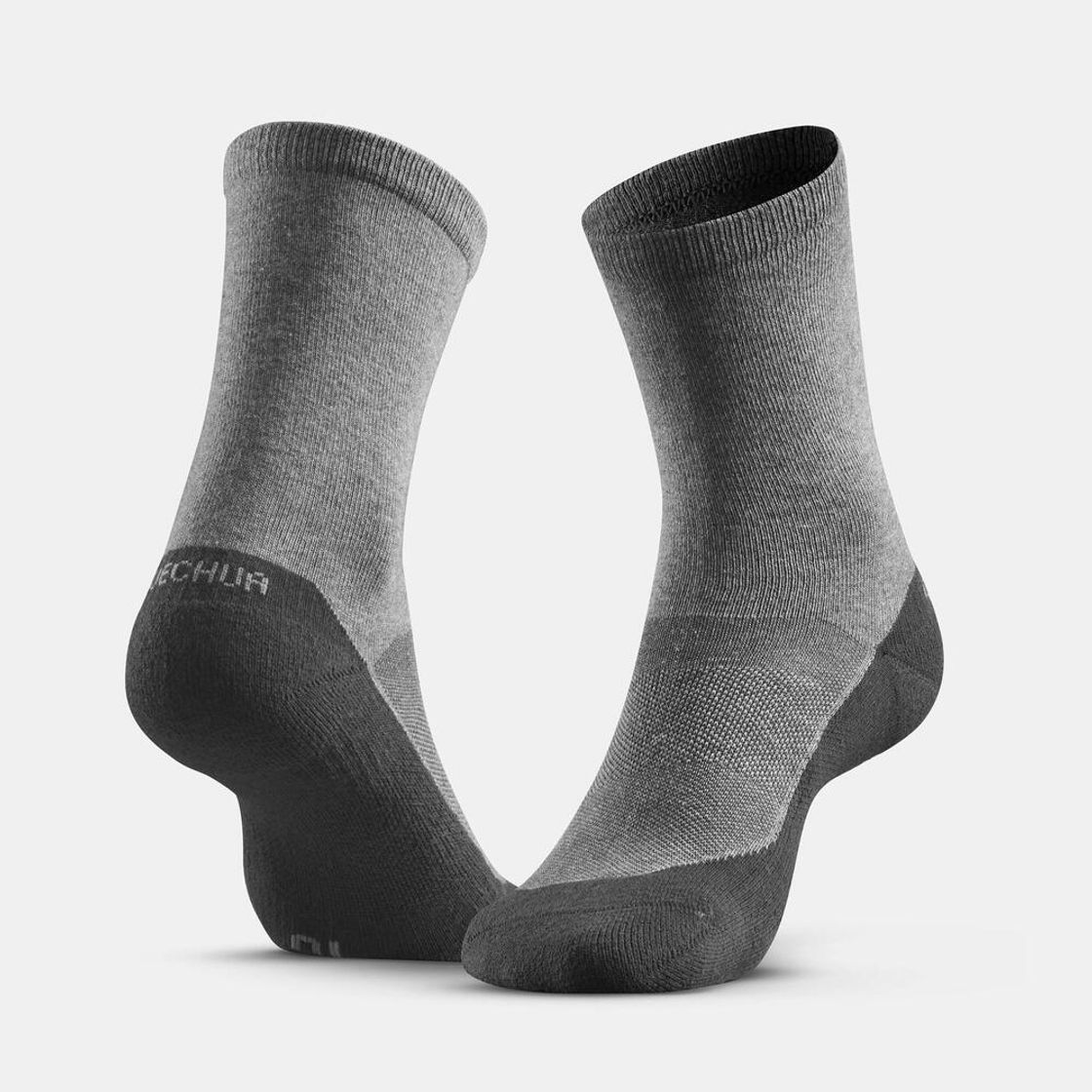 데카트론 등산 장목 양말 2켤레 하이크 50 그레이(Decathlon Hiking Long Socks 2 Pairs Hike 50 Grey) - 2