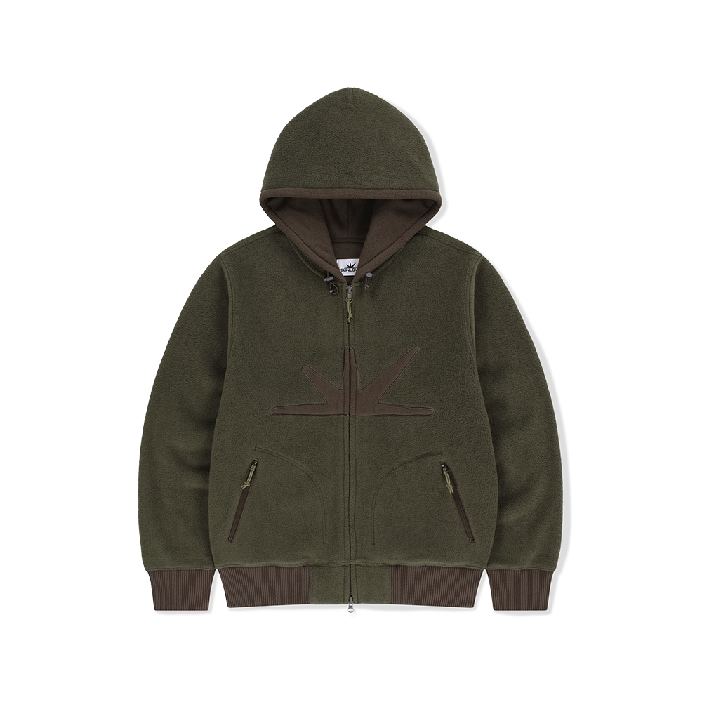 [5% 적립] 썬러브투어 데이브레이크 플리스 집 업 후디 다크 올리브([5% 적립] sunlovetour Daybreak Fleece Zip Up Hoodie Dark Olive)