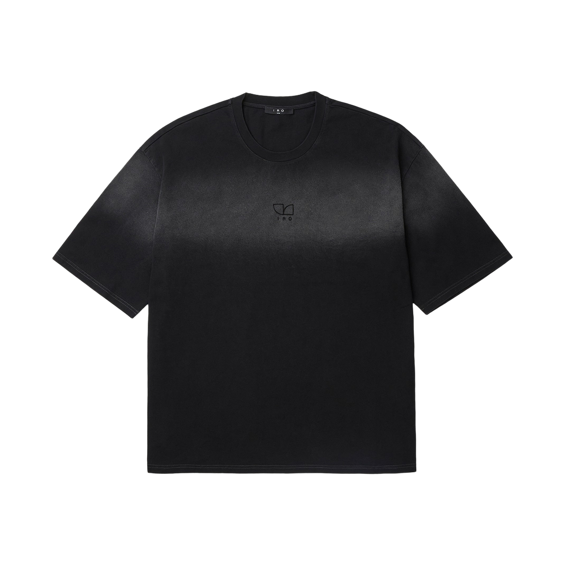 이로 킨 심플 도형 로고 반팔 티셔츠 다크 그레이(Iro Kean Simple Geometric Logo Short-Sleeve T-Shirt Dark Gray)