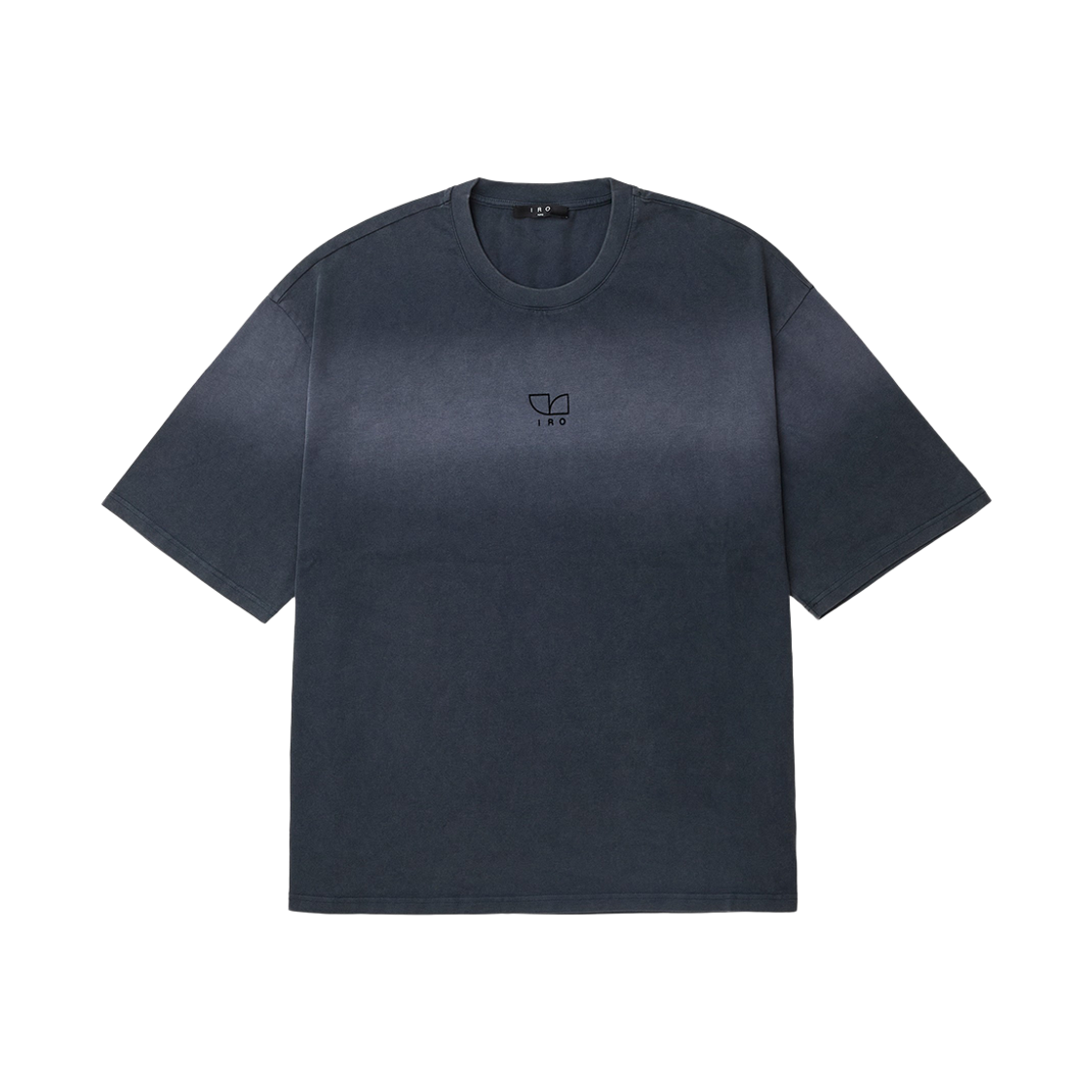 IRTAA26103NYX Iro Kean Simple Geometric Logo Short-Sleeve T-Shirt Navy