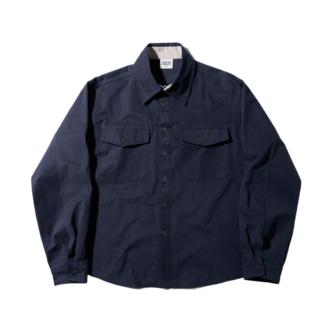 SMLS4686_Navy_291 PERSTEP Cotton Two Pocket Shirt Navy SMLS4686