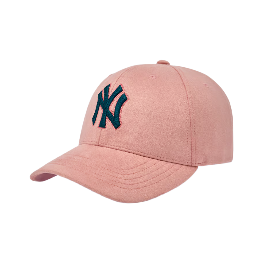 3ACPB2766-50COL MLB Basic Color Suede Structured Ball Cap New York Yankees Coral