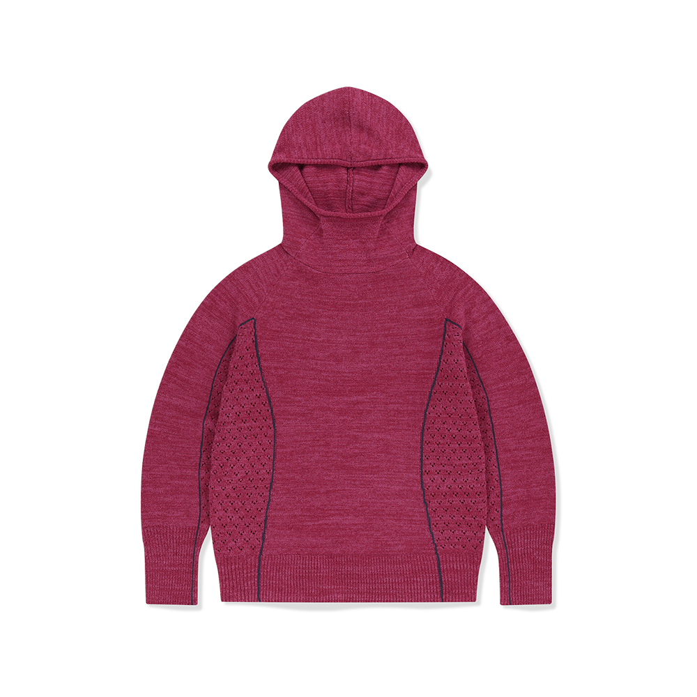 [5% 적립] 썬러브투어 페이스 메쉬 니트 후디 헤더 핑크([5% 적립] sunlovetour Pace Mesh Knit Hoodie Heather Pink)