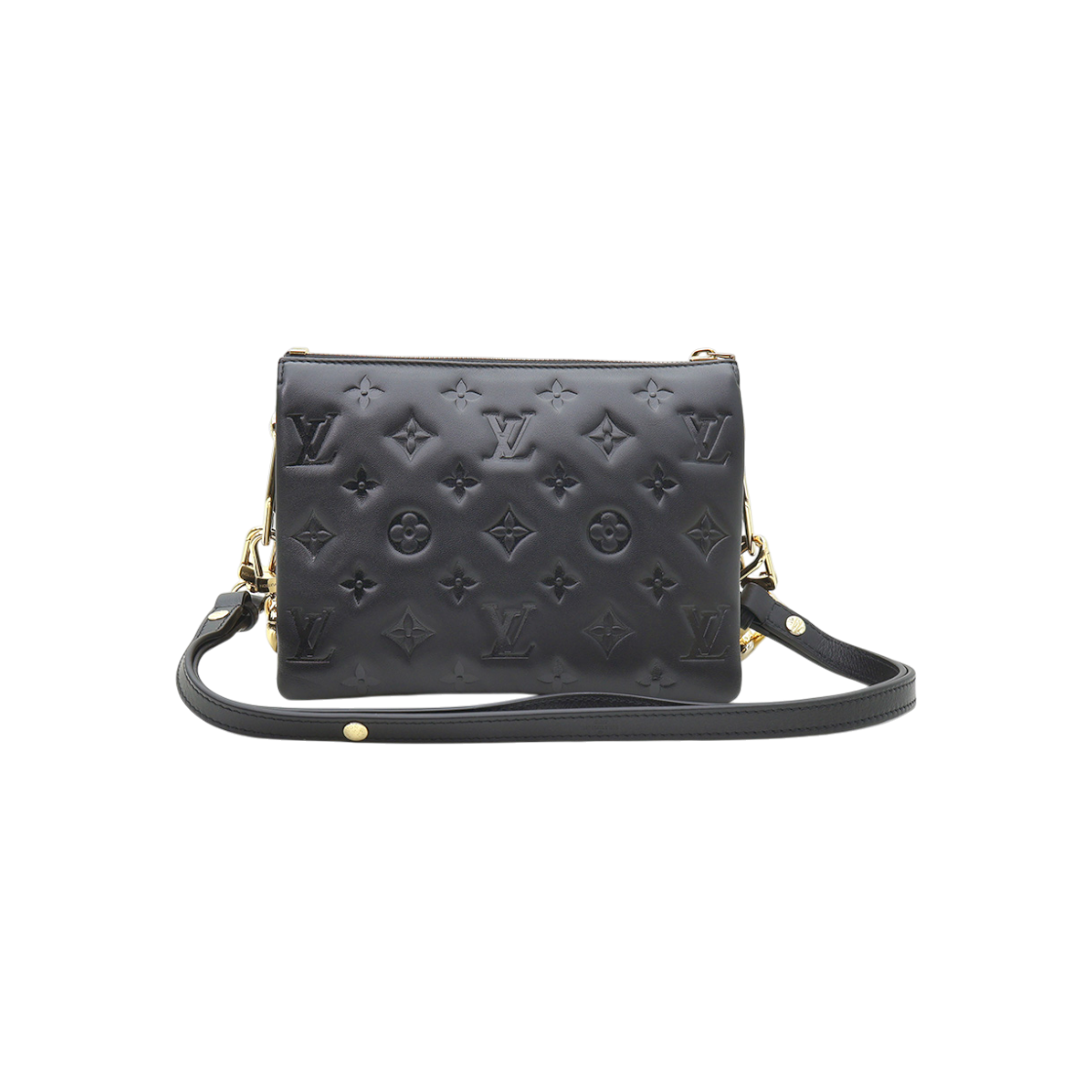 ITULRKN23RPT Louis Vuitton Black Monogram Lambskin Coussin BB 2WAY