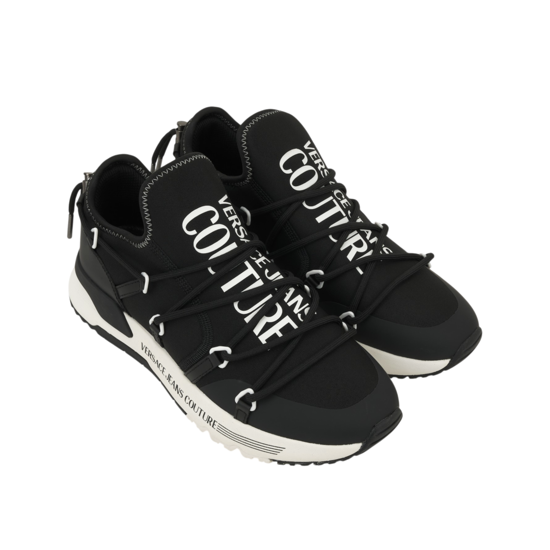 베르사체 진 꾸뛰르 스니커즈 블랙 화이트(Versace Jeans Couture Sneakers Black White) - 4