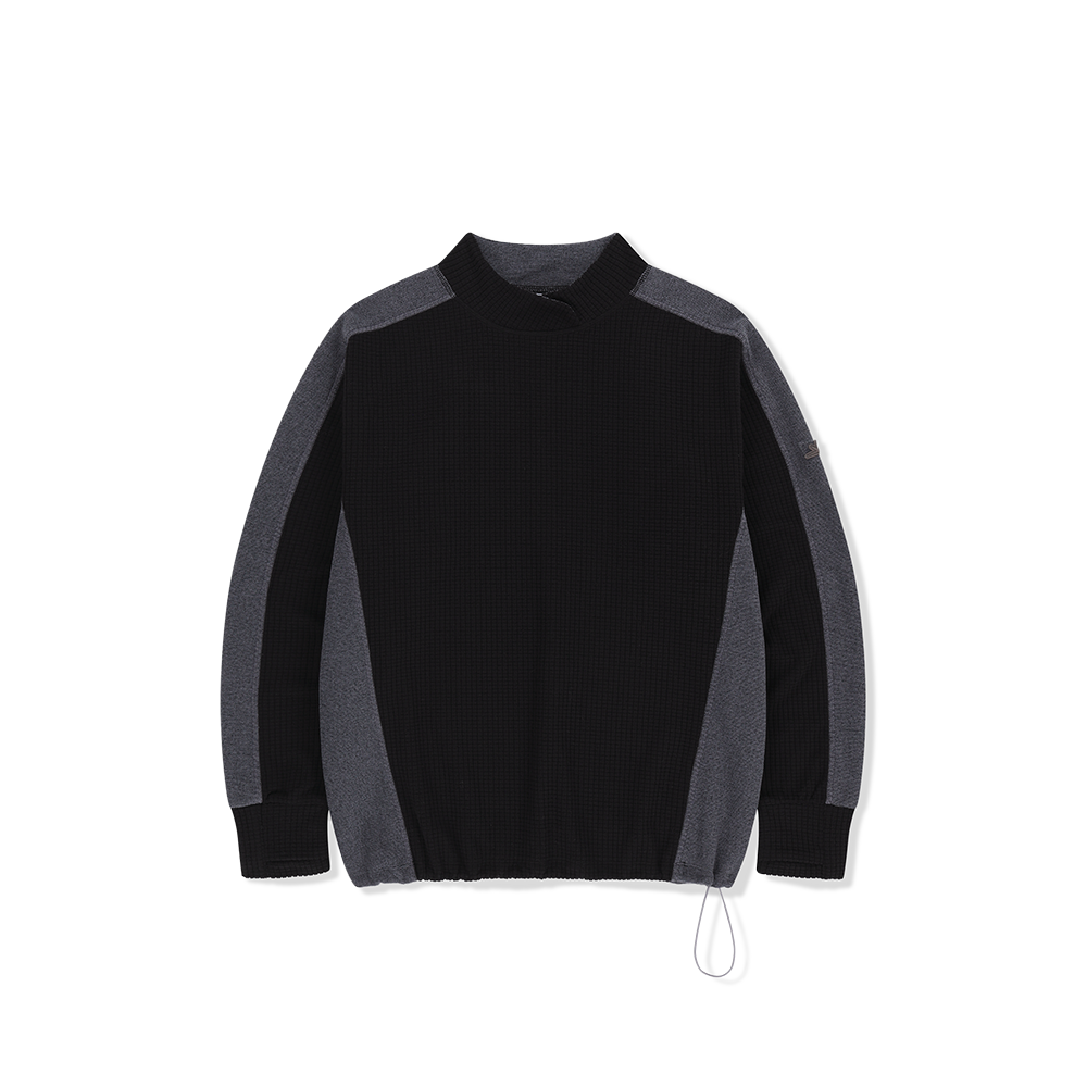 [5% 적립] 썬러브투어 그리드 플리스 풀오버 블랙([5% 적립] sunlovetour Grid Fleece Pullover Black)
