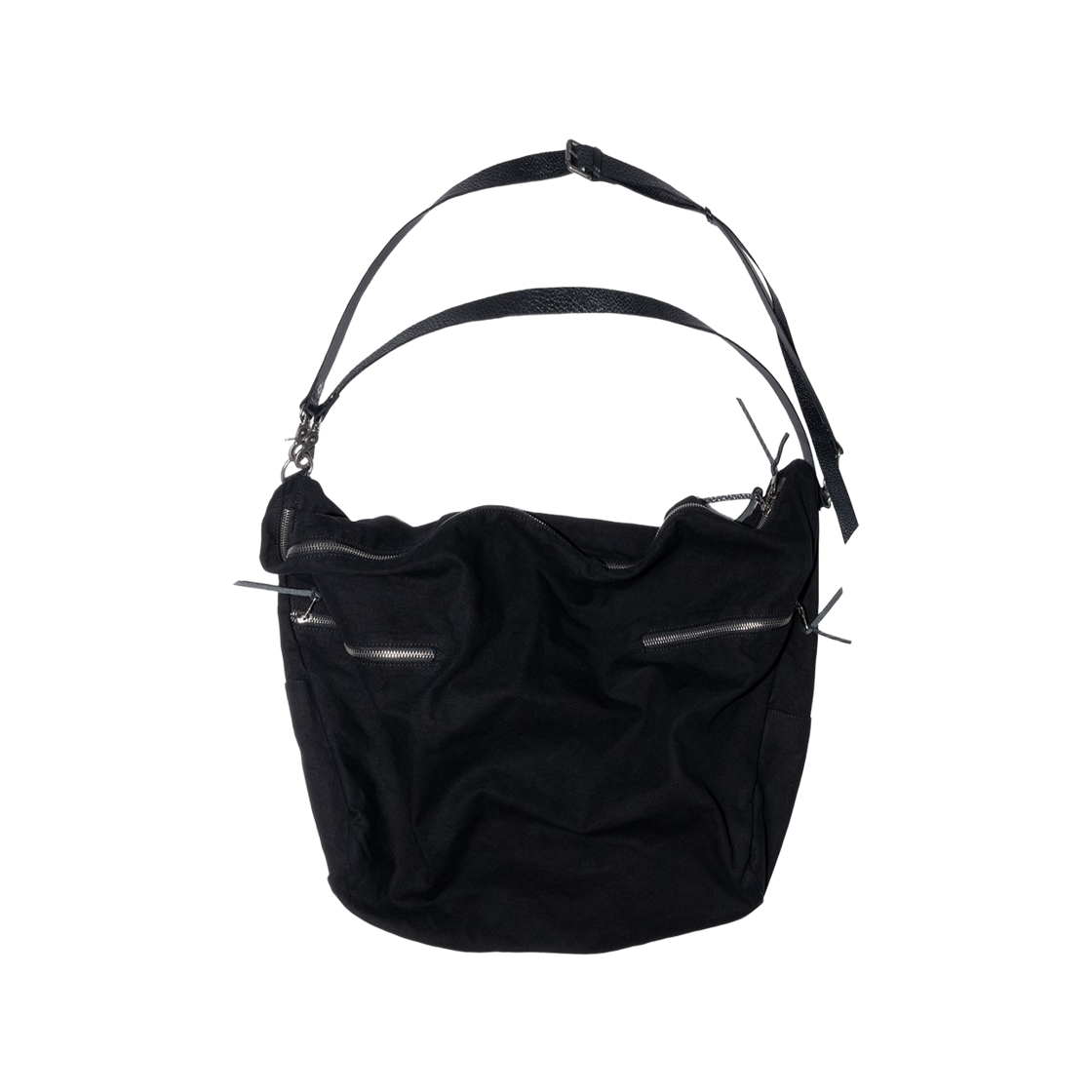 이티씨이 에센셜 코튼 크로스백 블랙(ETCE Essential Cotton Crossbag Black)