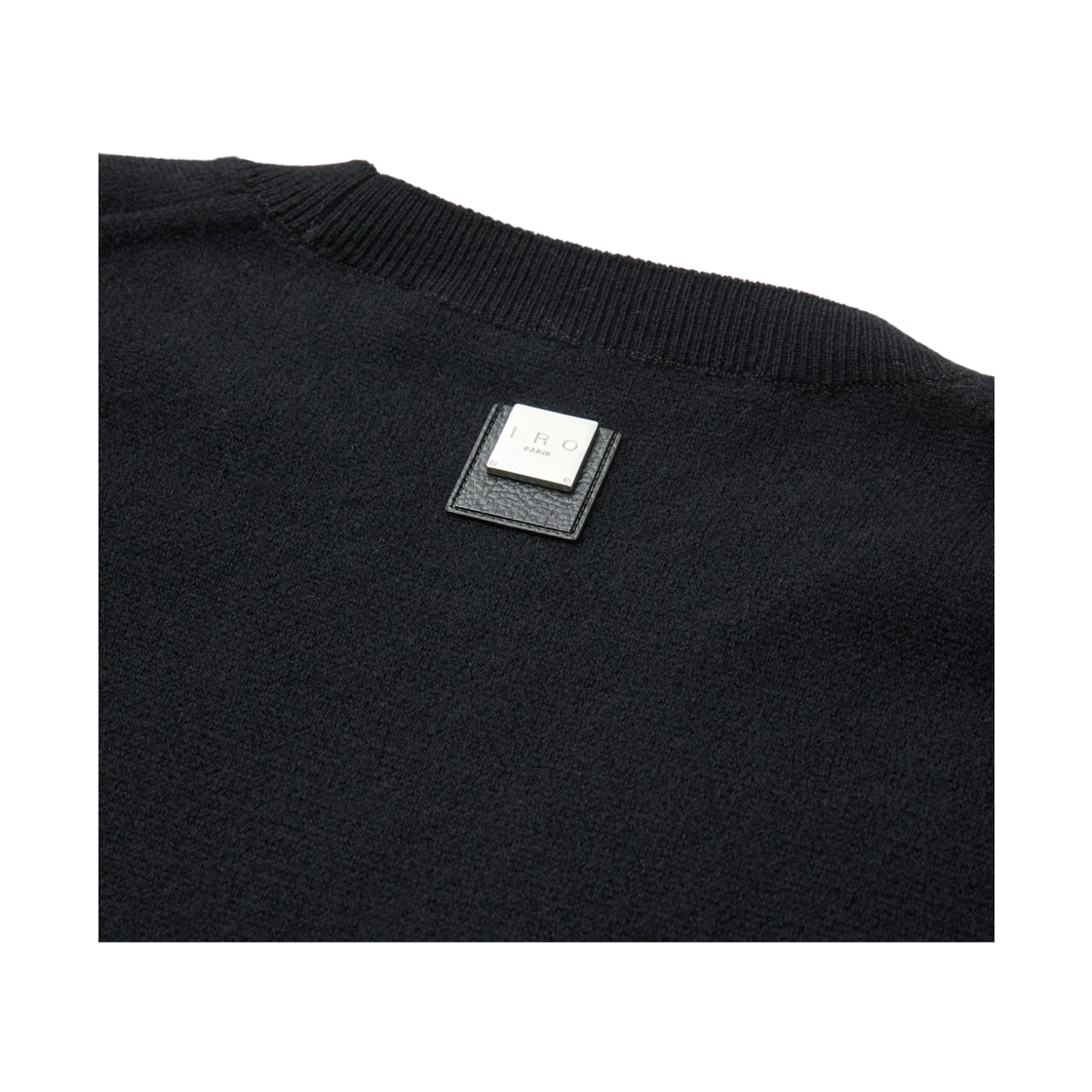 이로 에센셜 캐시미어 블렌드 로고 자수 니트 풀오버 블랙(Iro Essentiel Cashmere Blend Logo Embroidered Knit Pullover Black) - 6