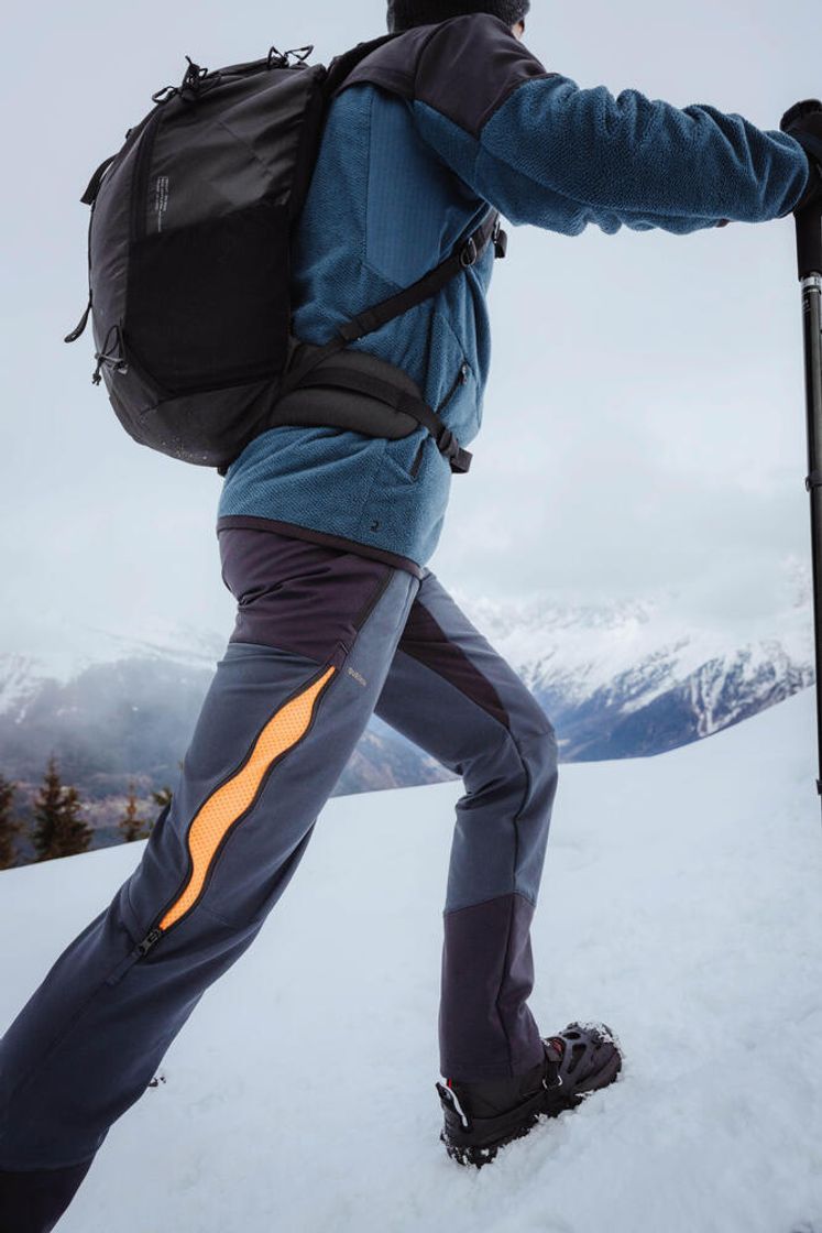 데카트론 남성 등산 방한발수 바지 SH500 벤틸레이션 적용 그라파이트 그레이(Decathlon Men's Hiking Warm Water-Repellent Ventilated Pants SH500 Graphite Grey) - 10