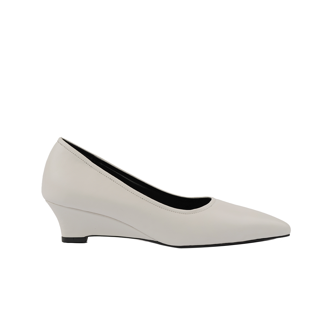 MD0409_1 MOODNIGHT Rowan Wedge Heel Stiletto Pumps l White