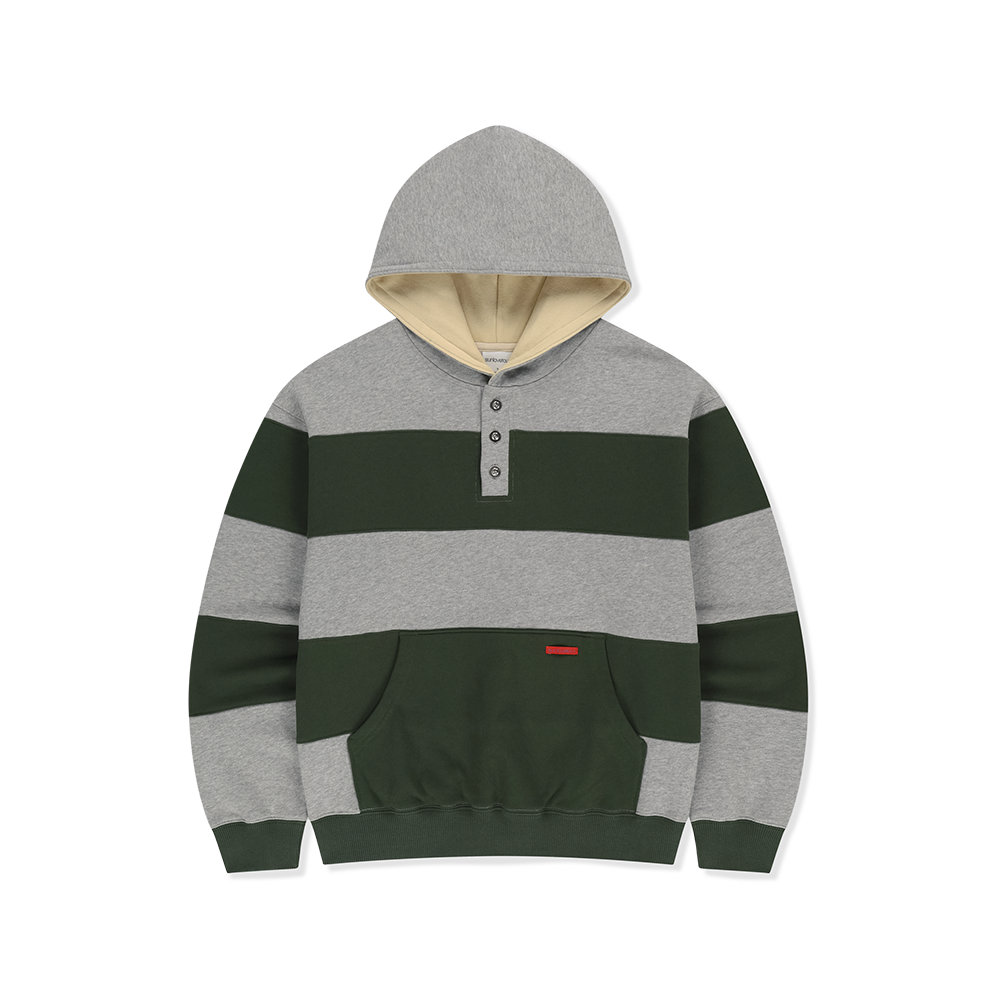 [5% 적립] 썬러브투어 러거 스트라이프 후디 헤더 그레이([5% 적립] sunlovetour Rugger Stripe Hoodie Heather Grey) - 1