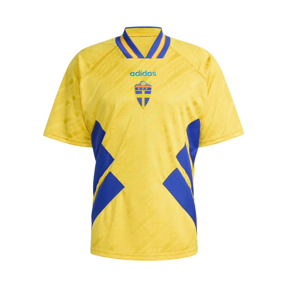 JN3714 Adidas Sweden 1994 Home Jersey Eqt Yellow - KR Sizing (Non Marking Ver.)