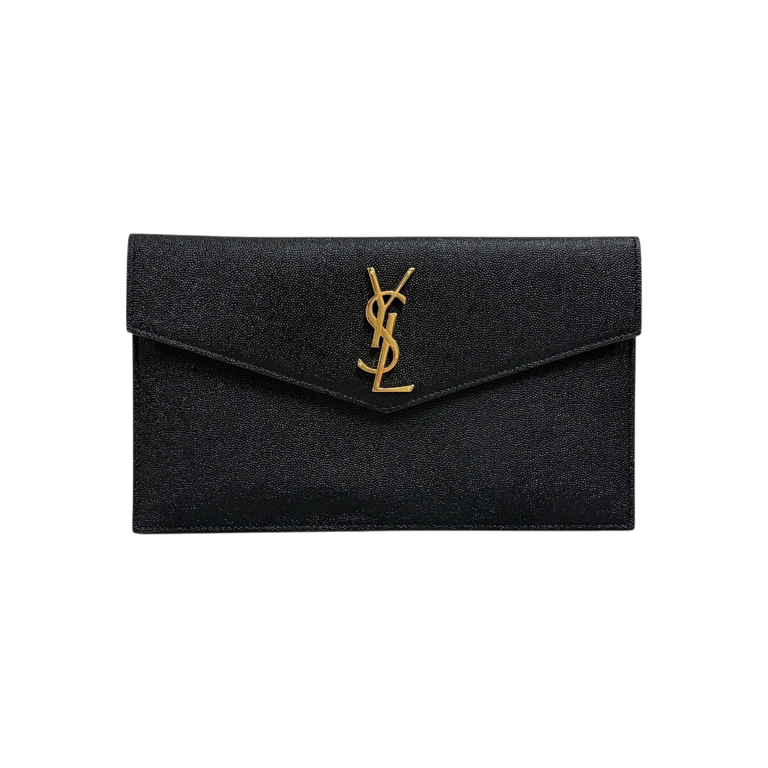 ITEHUE7H6PV7 Saint Laurent Uptown Clutch Bag Black