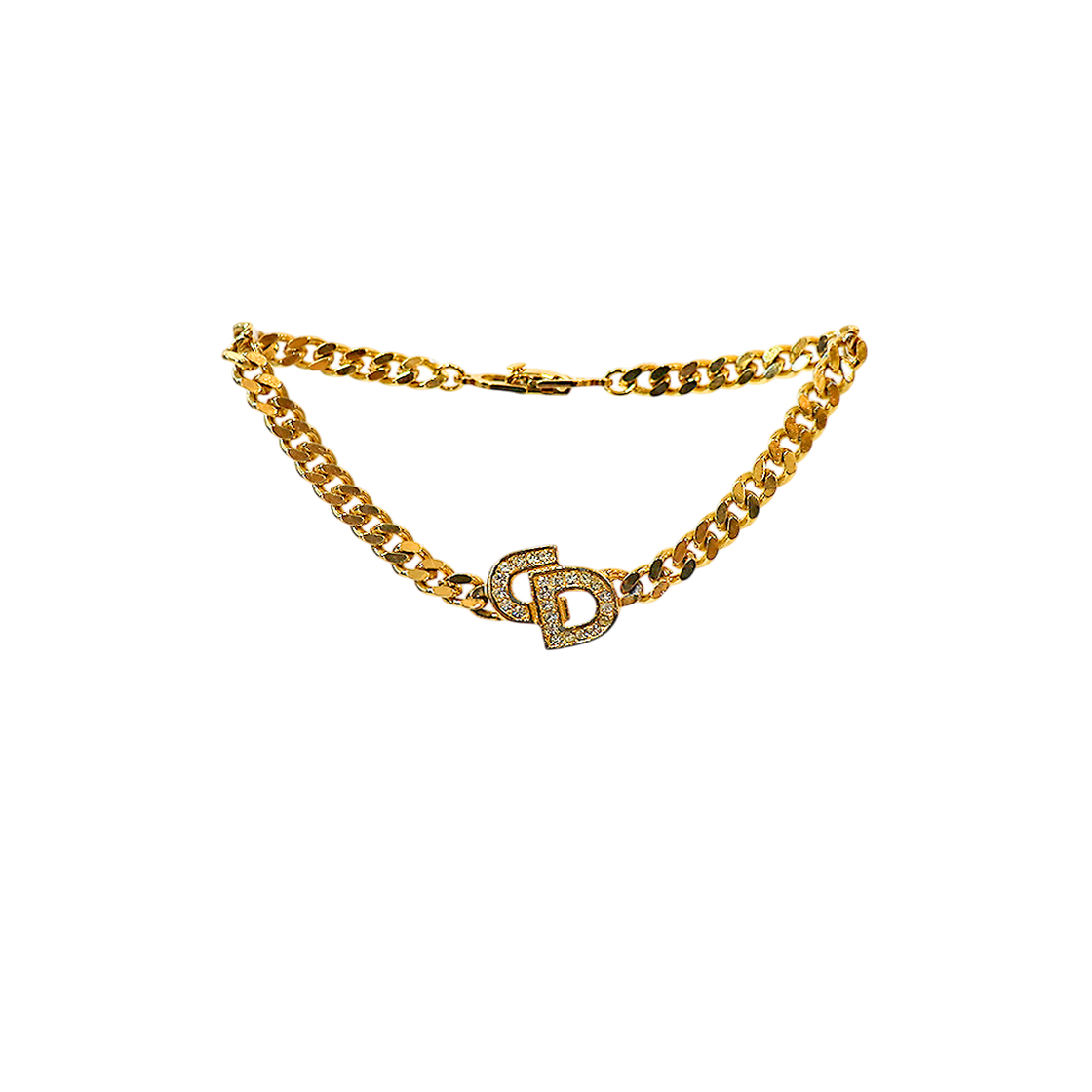 IT7B3SB725GU Dior Cubic CD Gold Bracelet