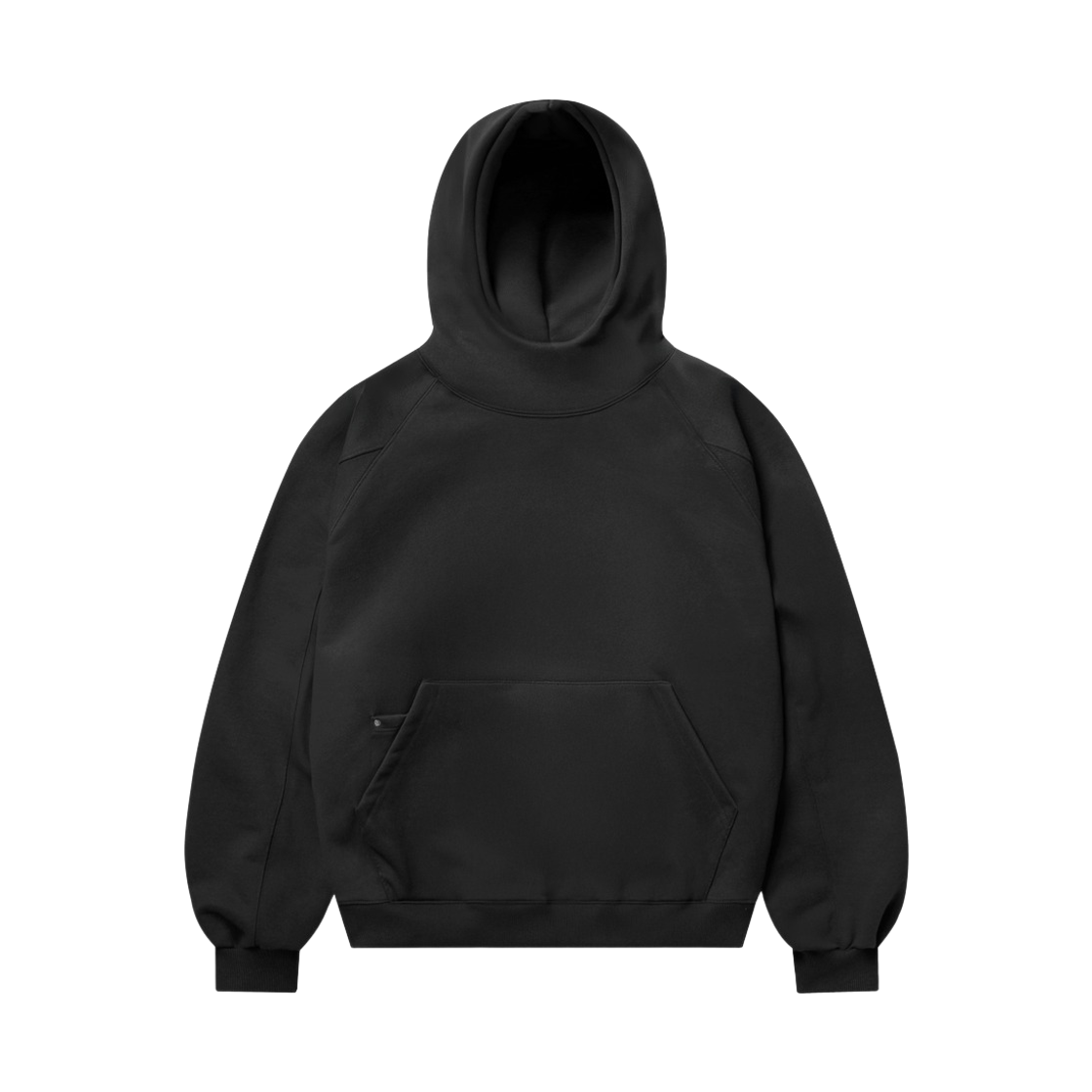 MMHD6924_black_29 EZKATON Ark Neck Hoodie Black MMHD6924