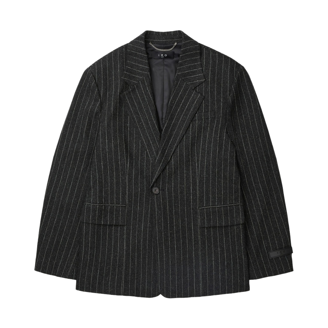 IRJAW26104GYD Iro Avierex Striped Tailored Jacket Dark Gray