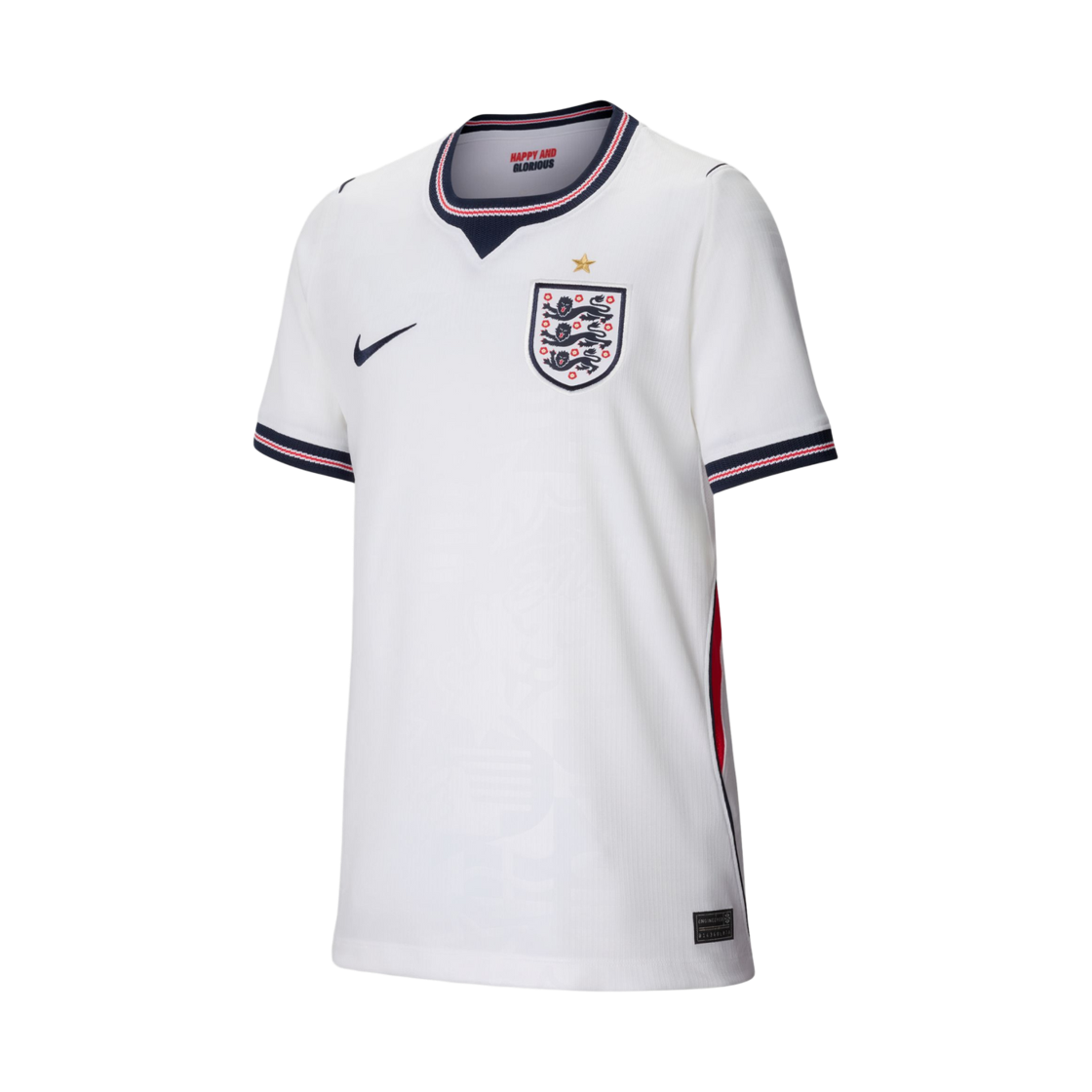 IB5111-100 (Kids) Nike England 2026 Stadium Home Dri-Fit Football Replica Shirt White Speed Red (IB5111-100) (Non Marking Ver.)