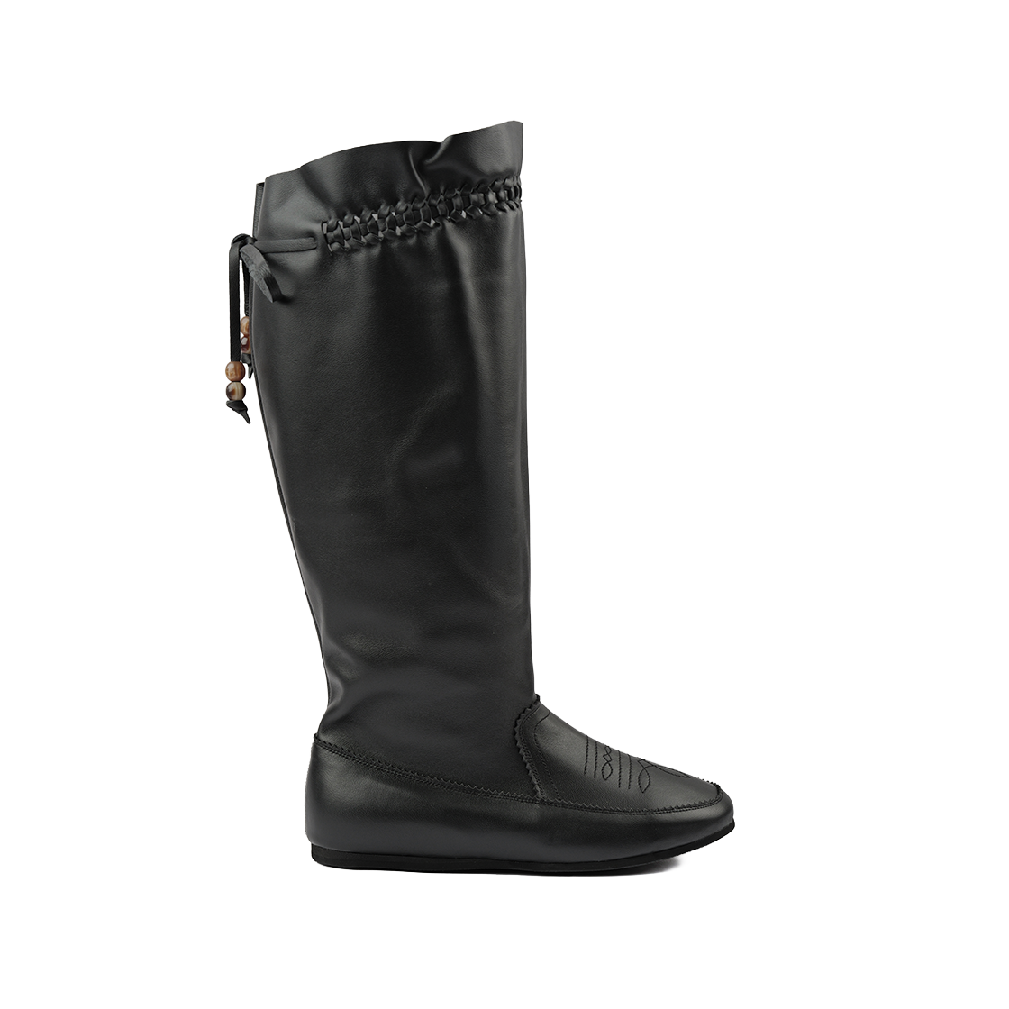 무드나잇 세이지 에스닉 슬라우치 부츠 l 블랙(MOODNIGHT Sage Ethnic Slouchy Boots l Black)