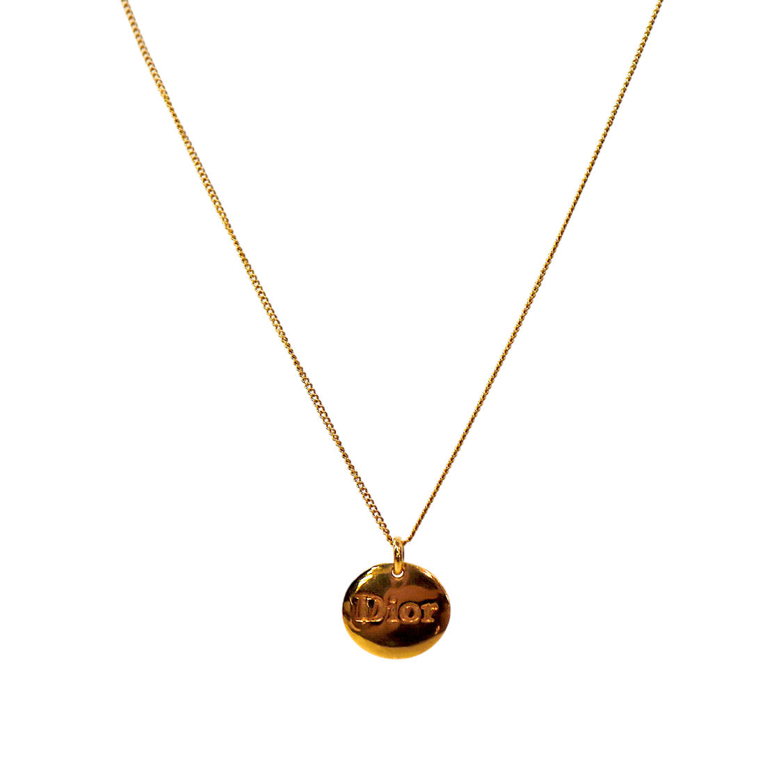 ITNLRGDWJAOH Dior Gold Coin Necklace