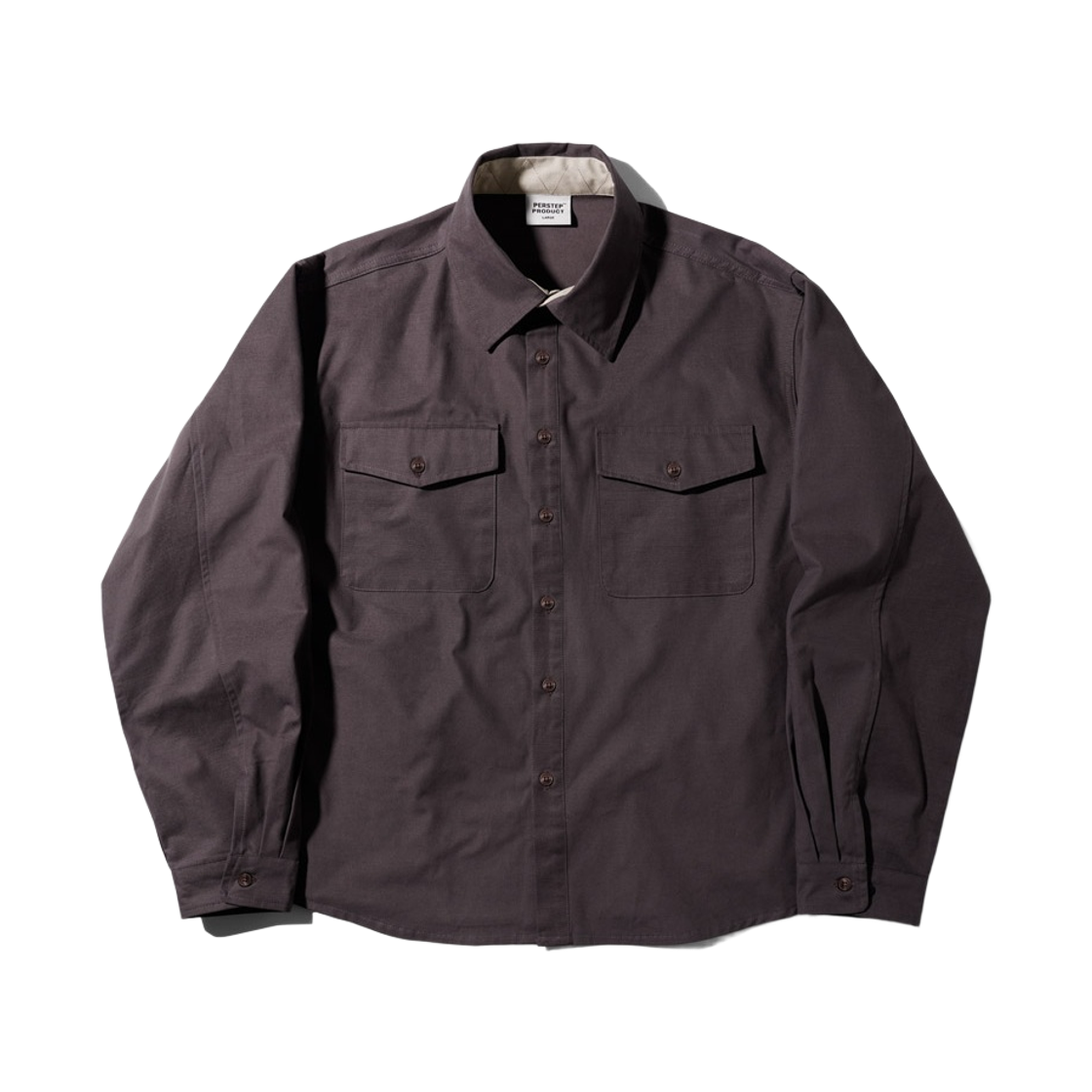 SMLS4686_Purple_291 PERSTEP Cotton Two Pocket Shirt Purple SMLS4686