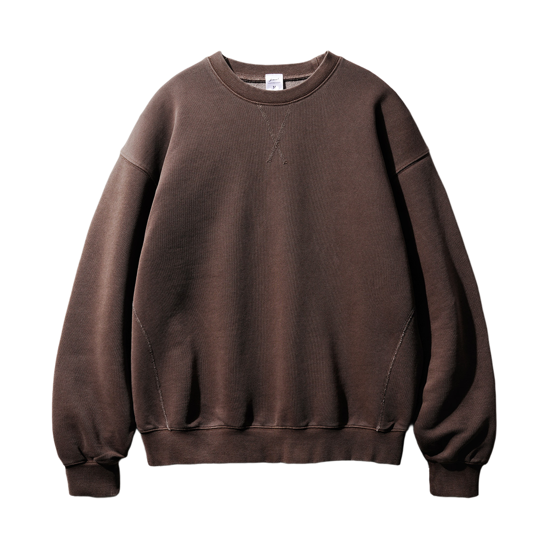 SOMT2578_brown_29 JEMUT Evil Pigment Overfit Sweatshirt Brown SOMT2578