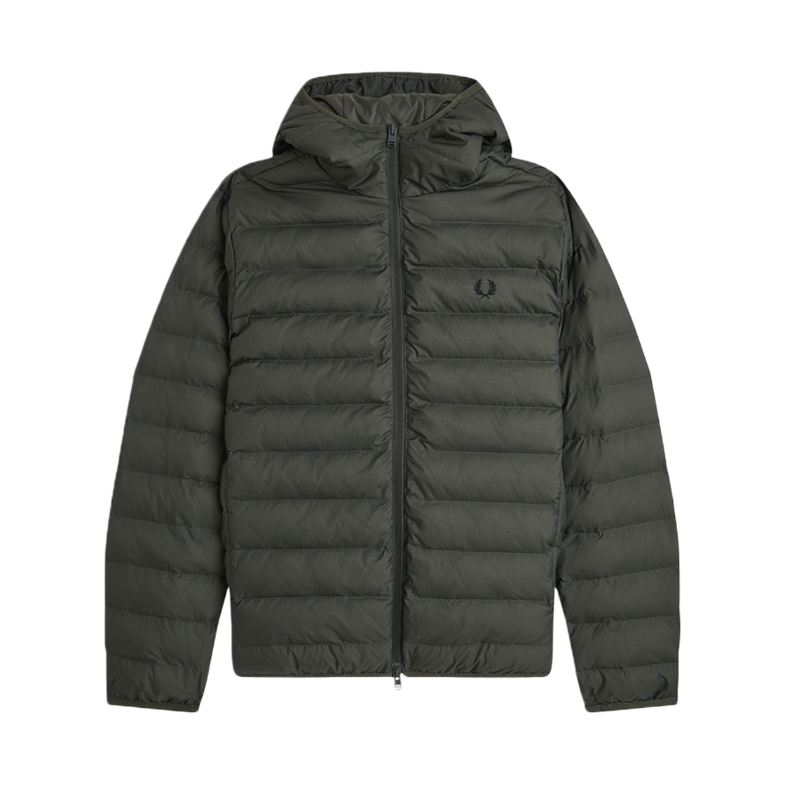 프레드페리 후드 인슐레이트 재킷 필드그린(Fred Perry Hooded Insulated Jacket Field Green)
