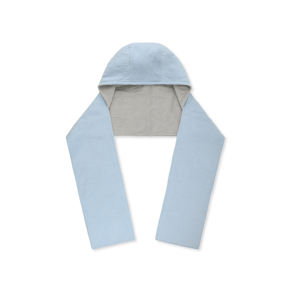 [5% 적립] 썬러브투어 리버서블 플리스 후디 스카프 라이트 그레이([5% 적립] sunlovetour Reversible Fleece Hoodie Scarf Light Grey) - 2