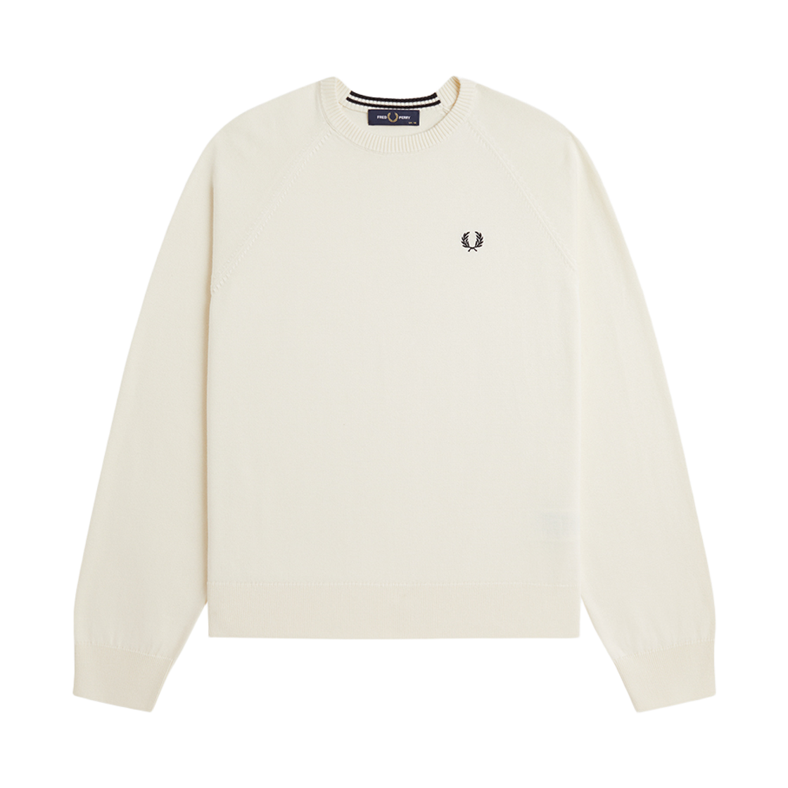프레드페리 우먼즈 오버사이즈드 크루넥 니트 에크루(Fred Perry Womens Oversized Crew Neck Knit Ecru)