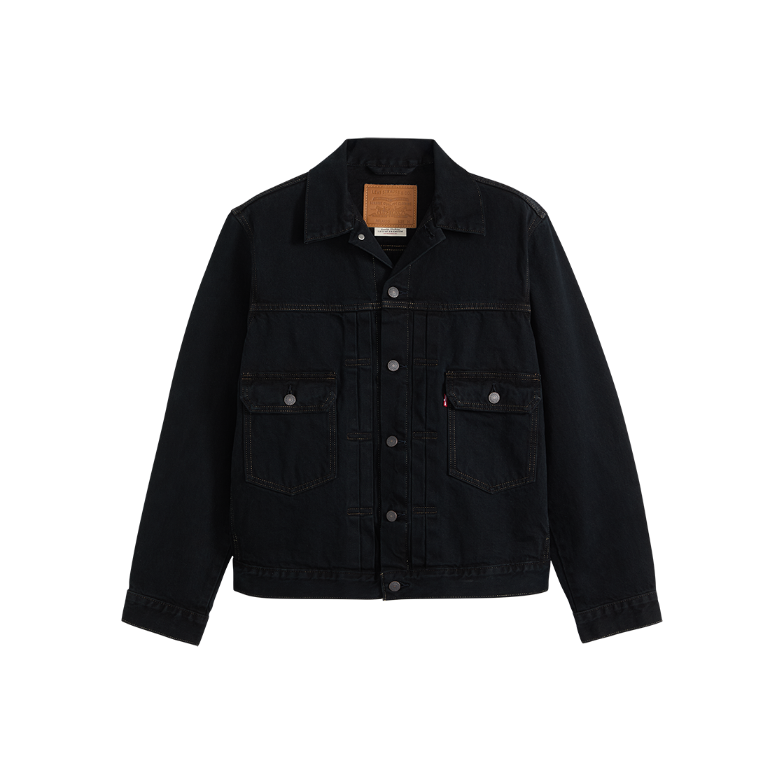 A7632-0021 Levi's TYPE II Trucker Jacket Black