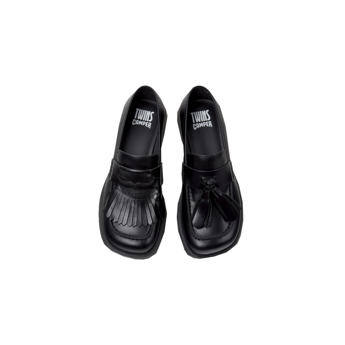 캠퍼 여성 도나 플랫슈즈 블랙(Camper Woman Donna Twins Flat Black) - 3