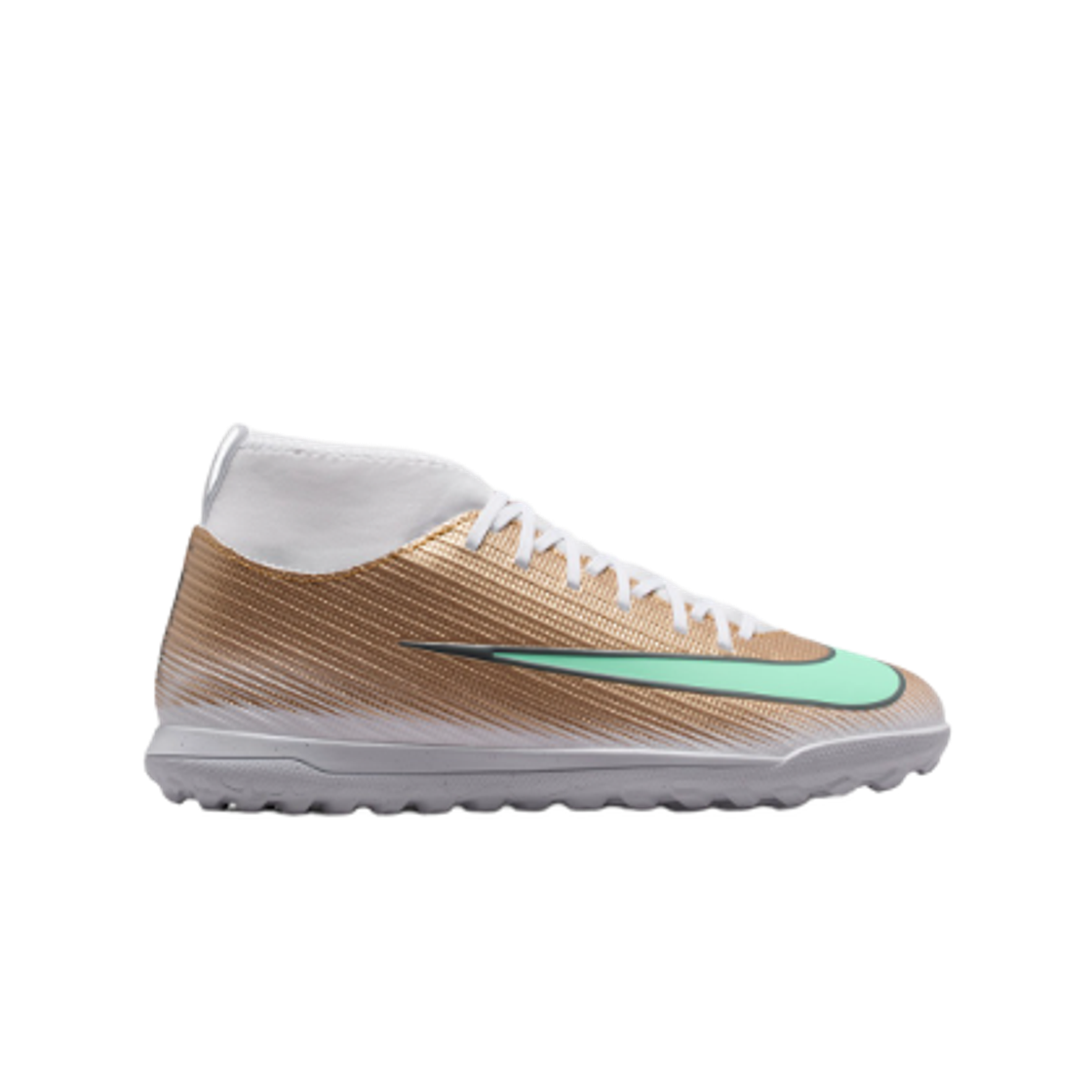 IV5827-701 (JR) Nike Mercurial Superfly 11 Club Metallic Gold Glow Green