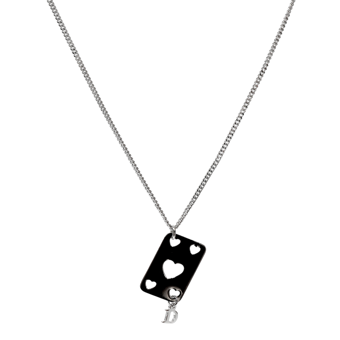 ITK94H9OWEQ8 Dior Heart Trump Silver Necklace