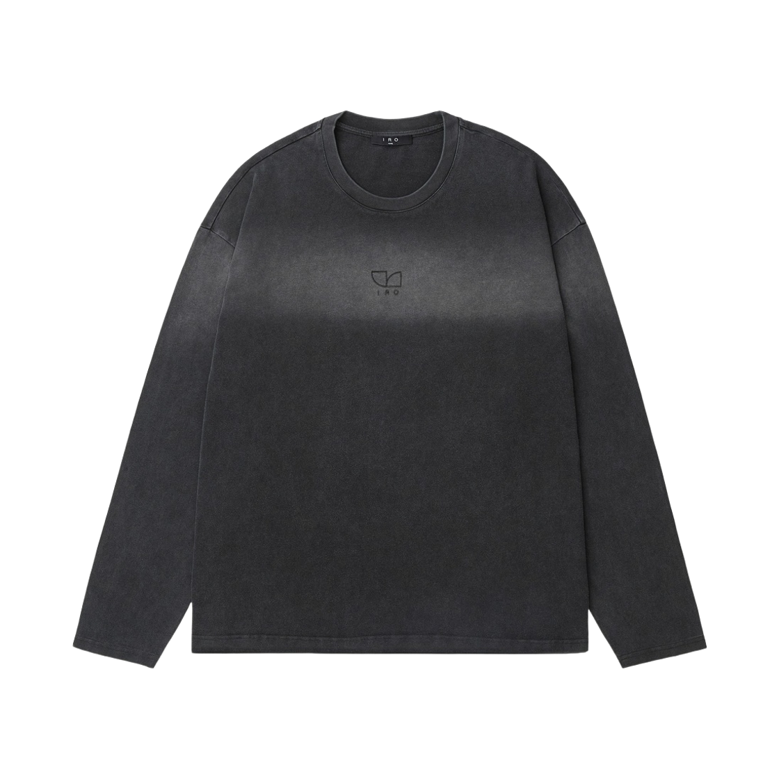 이로 키아누 심플 도형 로고 긴팔 티셔츠 그레이(Iro Keanuu Simple Geometric Logo Long-Sleeve T-Shirt Gray) - 1