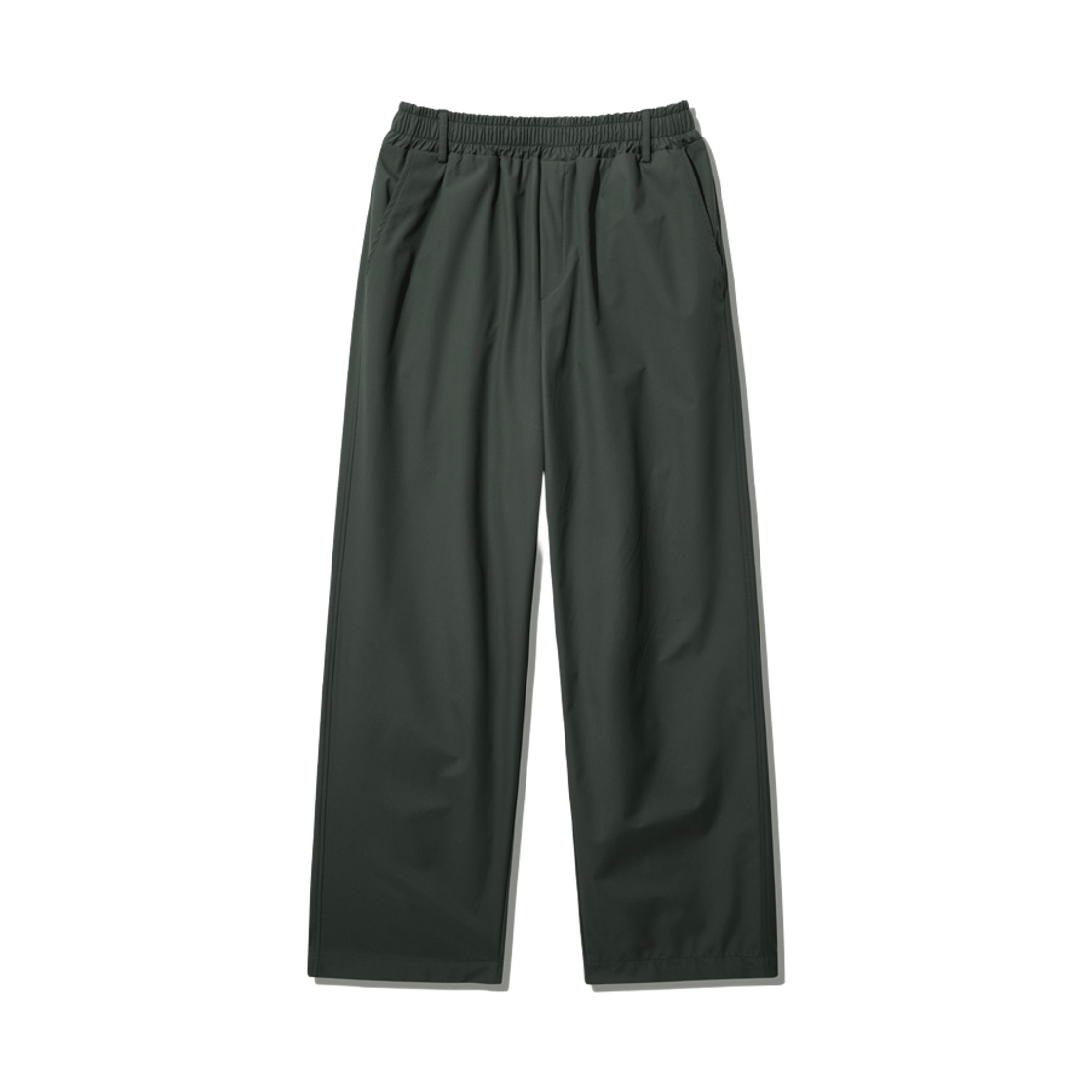 SHLP6662_Deepgray_291 EZKATON Layer Banding Slacks Deepgray SHLP6662