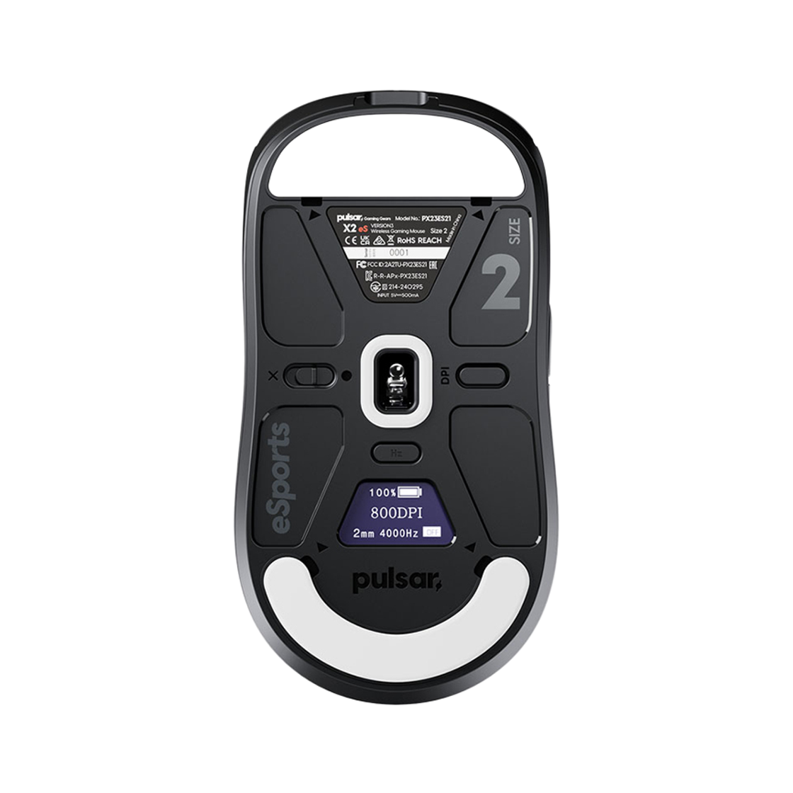 펄사 X2 V3 eS 무선 게이밍 마우스 미니사이즈(Pulsar X2 v3 eS Mini Black) - 2