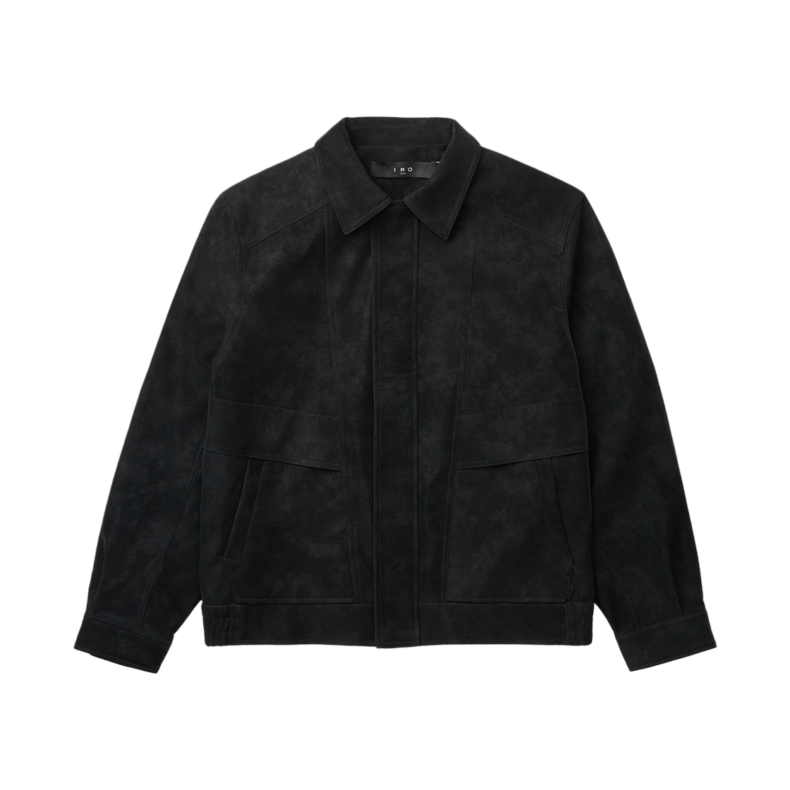 이로 코크 매트 글로우 쉘 카라 집업 자켓 블랙(Iro Coque Matte Glow Shell Collar Zip-Up Jacket Black) - 1